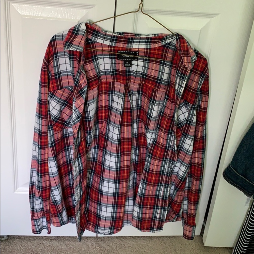 Red white and blue flannel